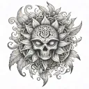 Amygdala tattoo design idea