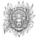 Amygdala tattoo design idea