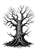 Dead Tree tattoo design idea
