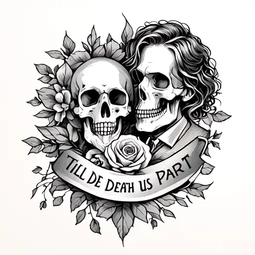 Till Death Do Us Part tattoo design idea