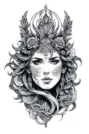 Fortune helps strong tattoo design idea