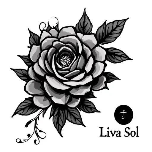 Name Liva Sol tattoo design idea