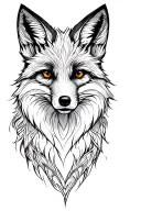 fox tattoo design idea