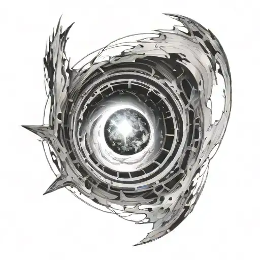 wormhole from the movie interstellar tattoo design idea