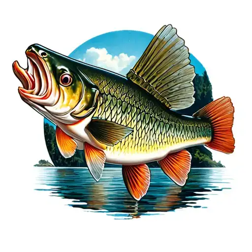fly fishing tattoo design idea