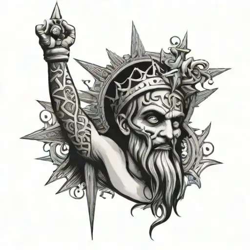 born sinner not saint tattoo design idea