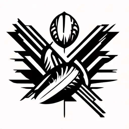 Sport rugby alcohol tattoo design idea