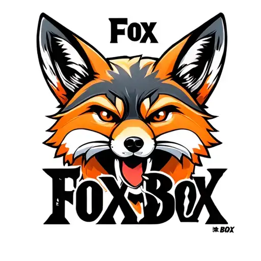 "Fox Box" "Fox Box" "Fox Box" Mechanical Fox Box logo tattoo design idea