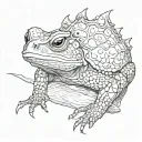 Horny Toad tattoo design idea