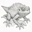 Horny Toad tattoo design idea