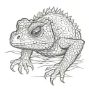 Horny Toad tattoo design idea