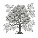 rowan tree tattoo design idea