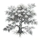rowan tree tattoo design idea