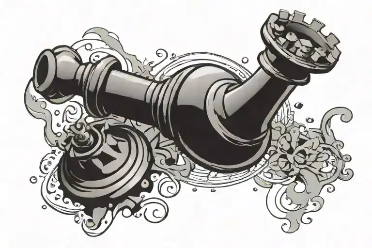 broken queen chess piece tattoo design idea