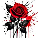 dead roses tattoo design idea
