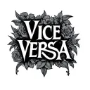 "Vice Versa" text tattoo design idea