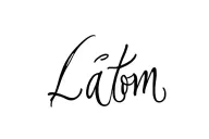the word Làtom in cursive fine line font tattoo tattoo design idea