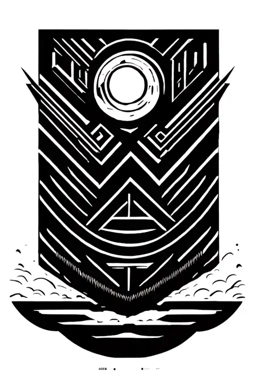 Raft nordic tattoo design idea