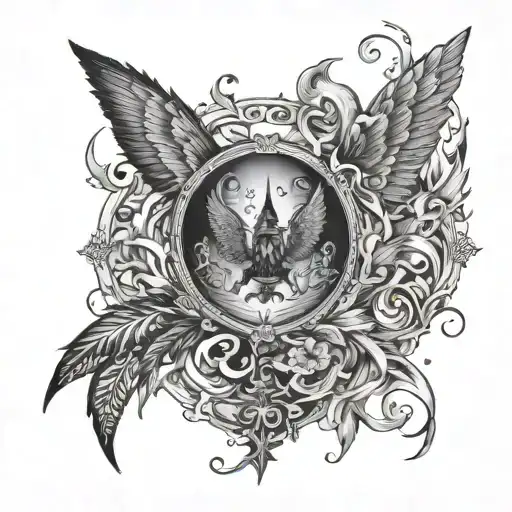 Harry poter symbolism and ADHD instead tattoo design idea