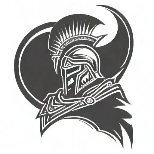 300 movie spartan tattoo design idea