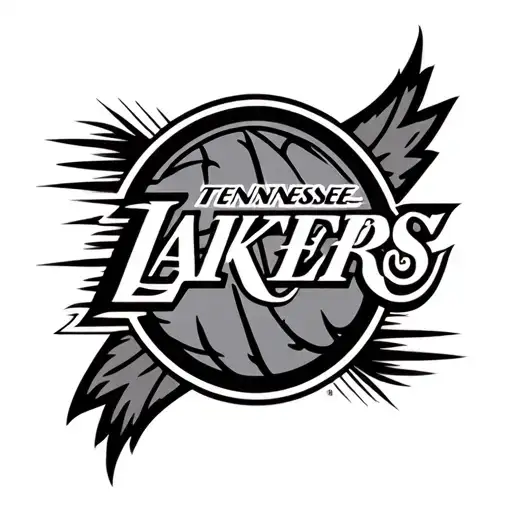 lakers, Tennessee titans, and Anaheim ducks logo surrounded tattoo design idea