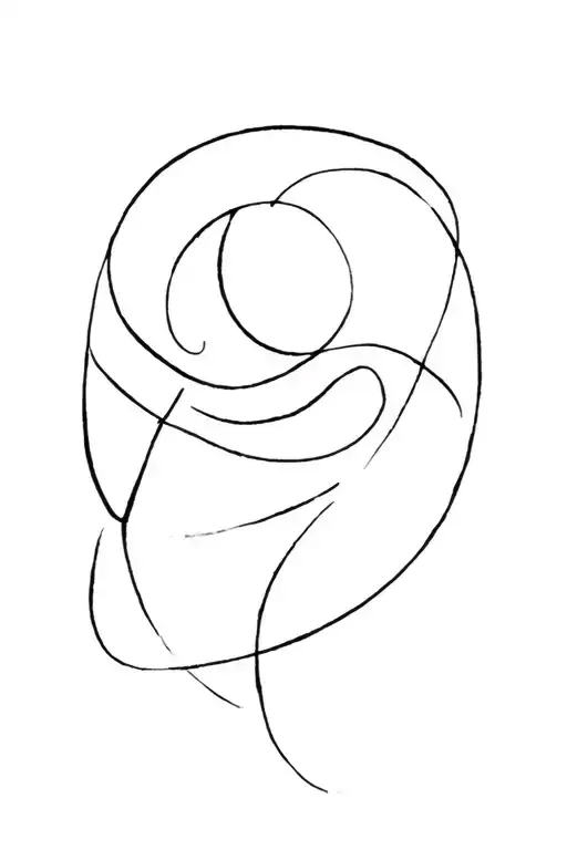 “A story of strength and independence — a child who grew up alone, faced life without parents together, built everything tattoo design idea