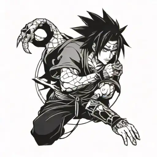 Sasuke Uchiha tattoo design idea