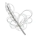 long skinny braid tattoo design idea