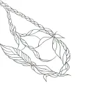 long skinny braid tattoo design idea