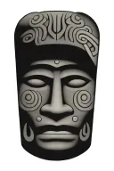 mayan god itzamna tattoo design idea