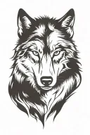 wolf face tattoo design tattoo design idea