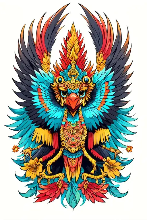 Garuda Bali style tattoo tattoo design idea