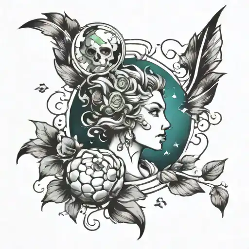 Mother Earth without halo tattoo design idea