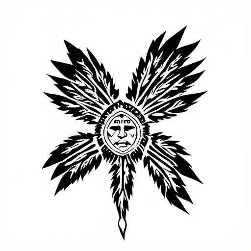 Blackfoot Indian tattoo design idea