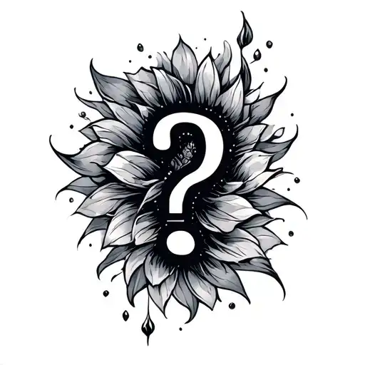 Question Mark tattoo design idea