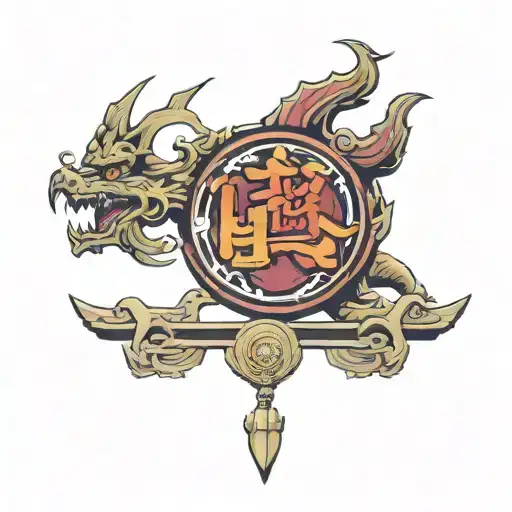 Senju Hashirama coat of arms tattoo design idea