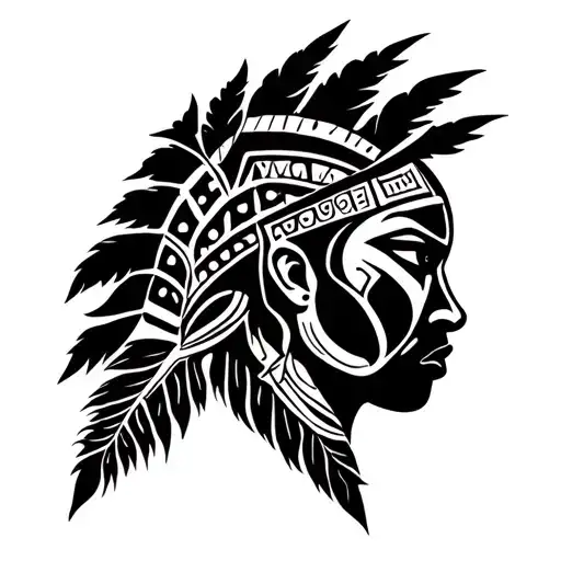 African native, Nigeria tattoo design idea