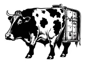 case ih cows silo tattoo design idea