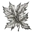maple leaf tattoo design idea