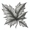 maple leaf tattoo design idea