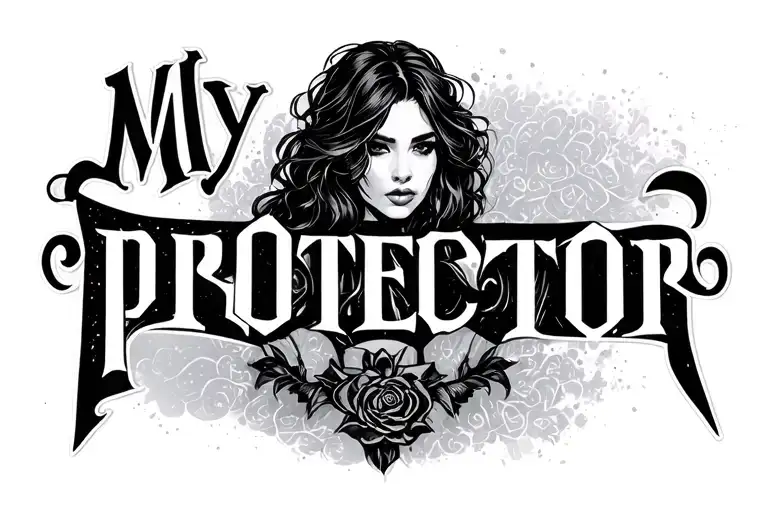 "My protector " Layla tattoo design idea