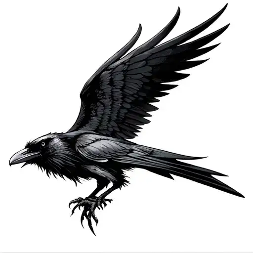 the crow wings supernatural anti possession symbol tattoo design idea