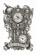 time child past present future tattoo design idea