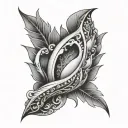 Vaginal tattoo design idea