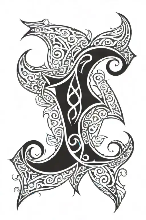 Puerto Rican, Cross, the ichthys Christian fish symbol tattoo design idea