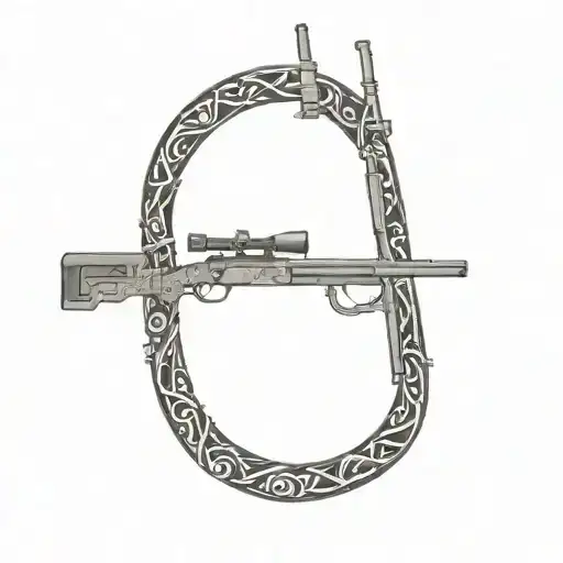 Barrett sniper rifle tattoo design idea