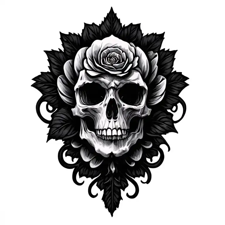 scrolling tattoo design idea