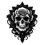 scrolling tattoo design idea