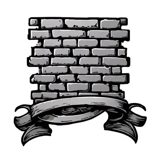 bricks tattoo design idea