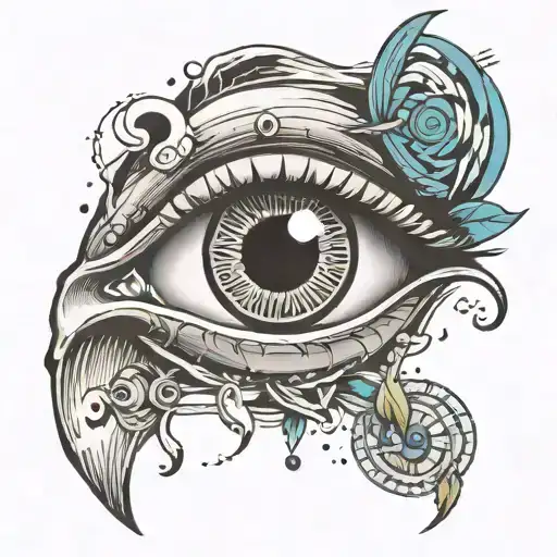 eye, loneliness, hole, broken, tattoo design idea